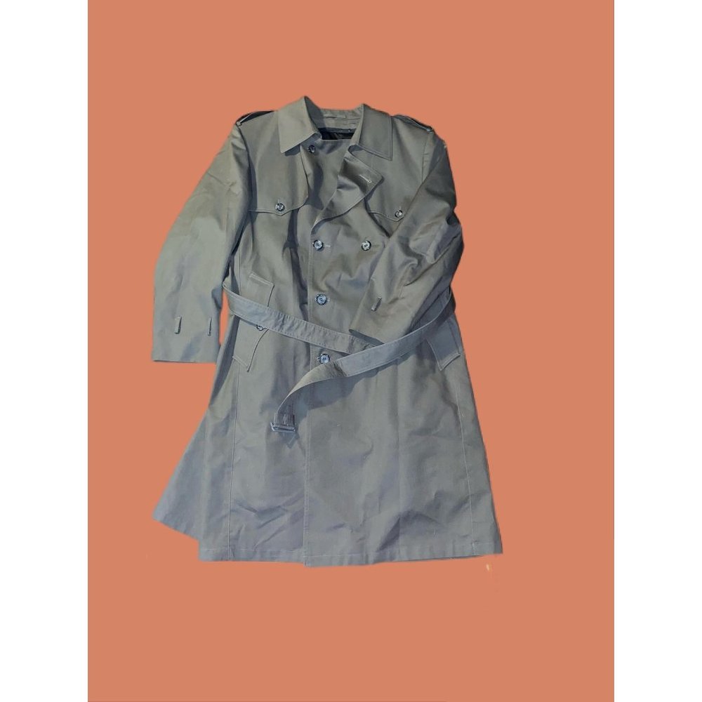 Gray Christian Dior Monsieur Trench Coat